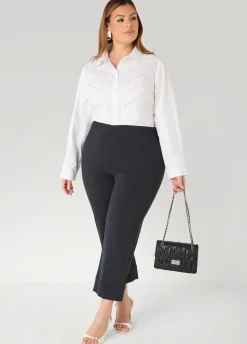 Cuffed Ponte Capris
