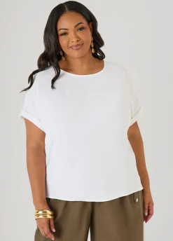 Cuffed Textured Top