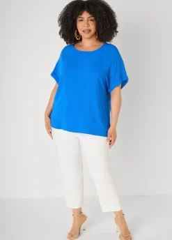 Cuffed Textured Top