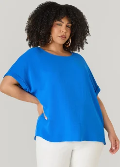 Cuffed Textured Top
