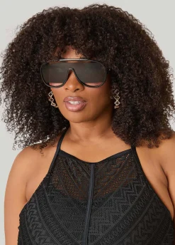 Cutout Aviator Sunglasses