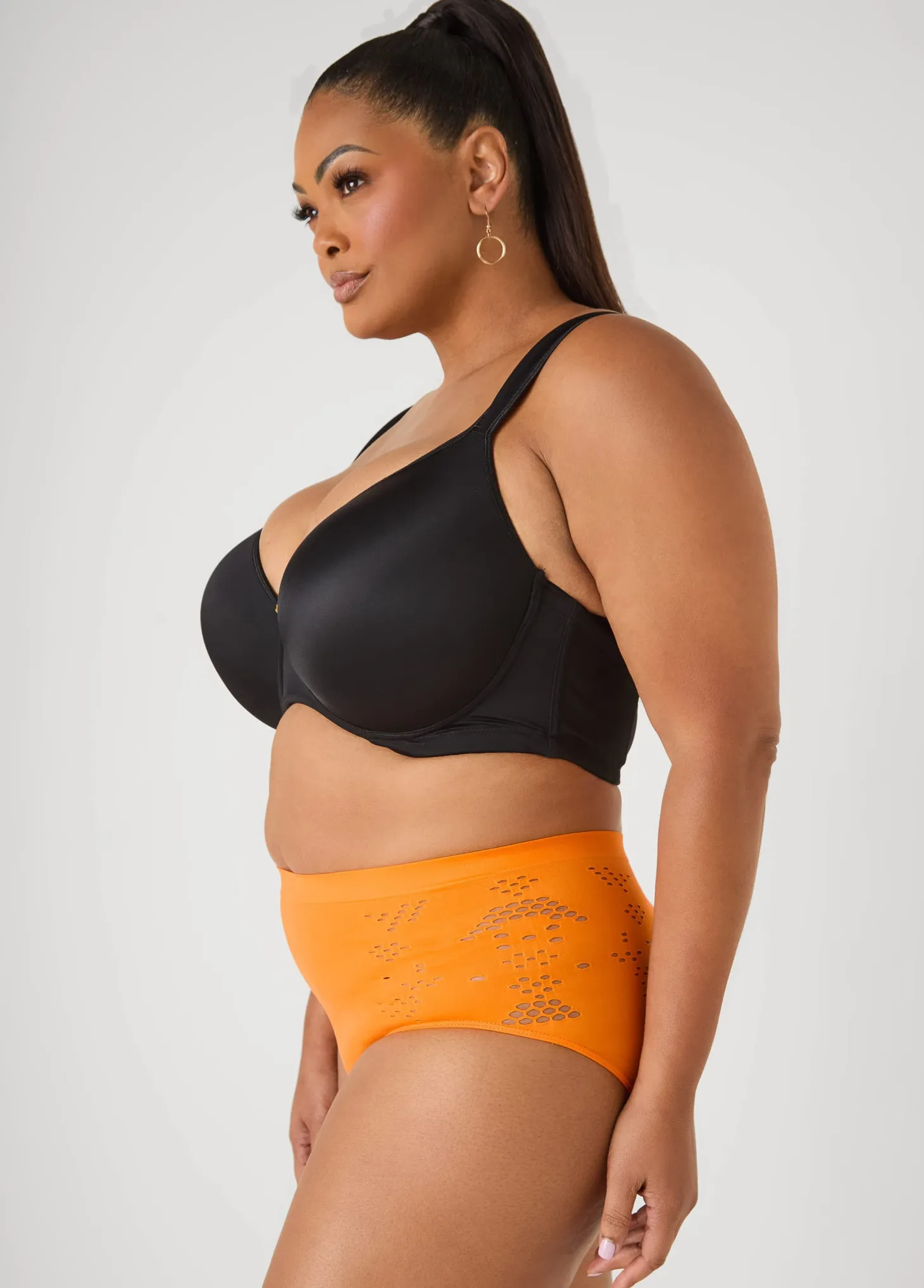 Cutout Seamless High Waist Briefs