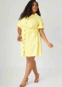 Denim Cargo Dress