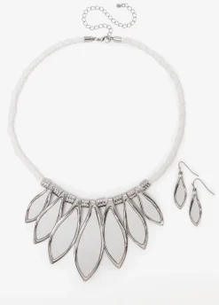 Denim Necklace Set