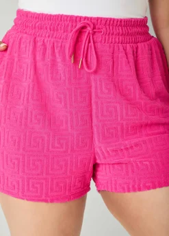 Drawstring Jacquard Shorts