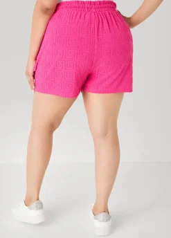 Drawstring Jacquard Shorts