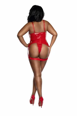 Dreamgirl Cutout Vinyl Bodycon Dress