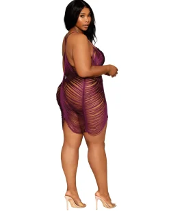 Dreamgirl Fringe Chemise Set