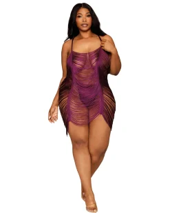 Dreamgirl Fringe Chemise Set