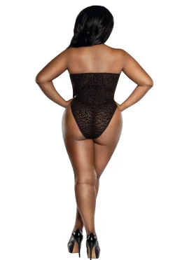 Dreamgirl Leopard Mesh Teddy