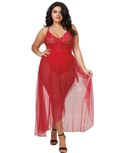 Dreamgirl Mosaic Lace Teddy And Skirt Set