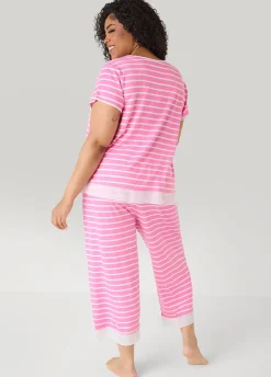 Ellen Tracy Striped PJ Capris Set