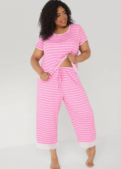 Ellen Tracy Striped PJ Capris Set
