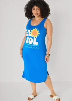 El Sol Midi Tank Dress