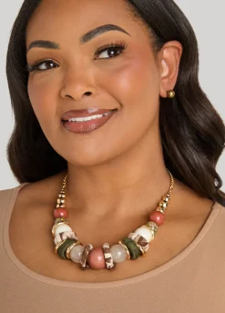 Embellished Beaded Necklace