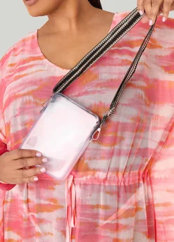 Embroidered Clear Camera Bag