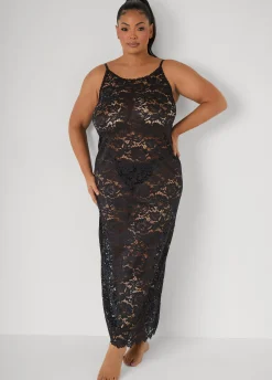 Floral Lace Lingerie Gown