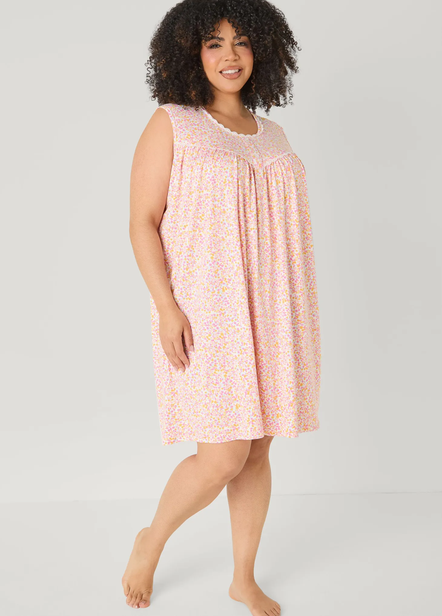 Floral Moon To Noon Nightgown