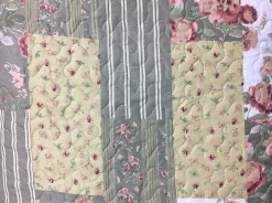Floral Patchwork Reversible Quilt Set