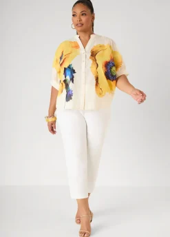 Floral Print Cotton Shirt