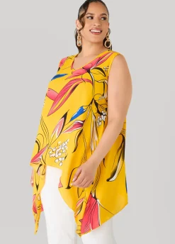 Floral Print Handkerchief Top