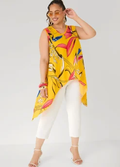 Floral Print Handkerchief Top