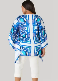 Floral Satin Tunic