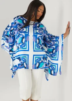 Floral Satin Tunic