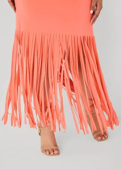 Fringed Maxi Dress