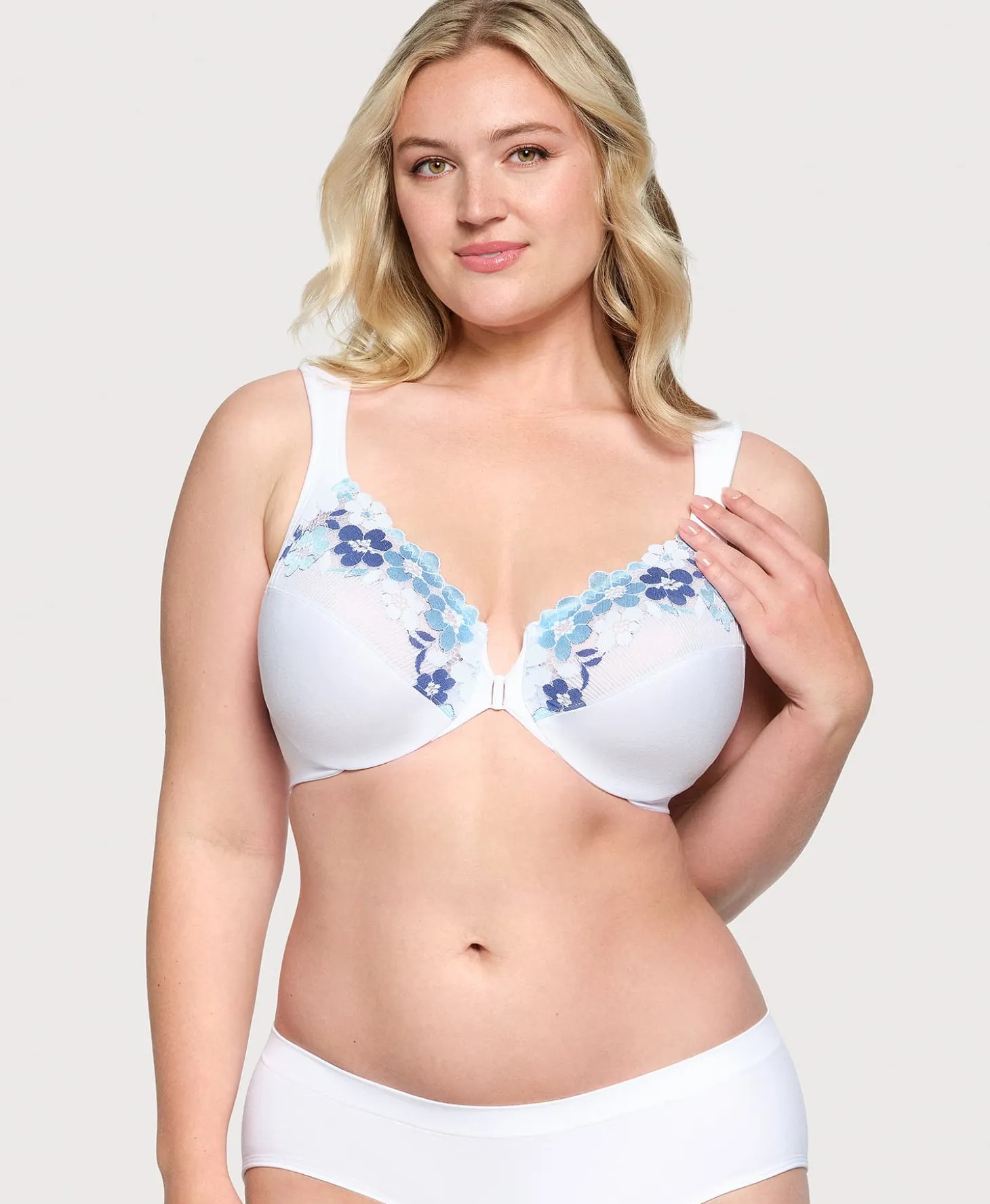 Front-Closure Cotton WonderWire Bra
