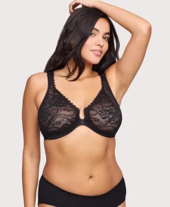 Front-Closure Stretch Lace WonderWire Bra