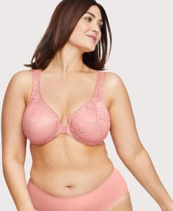 Front-Closure Stretch Lace WonderWire Bra