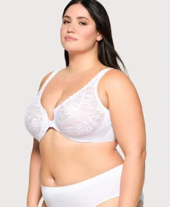 Front-Closure Stretch Lace WonderWire Bra