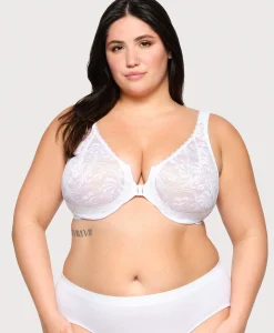 Front-Closure Stretch Lace WonderWire Bra