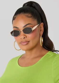 Geometric Framed Sunglasses