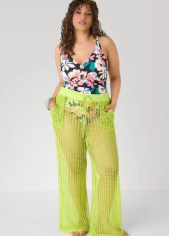 Given Kale Cover Up Mesh Pants