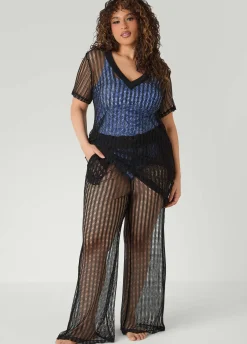 Given Kale Mesh Cover Up