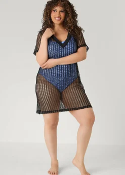 Given Kale Mesh Cover Up