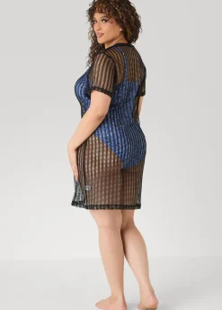 Given Kale Mesh Cover Up
