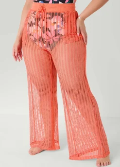 Given Kale Mesh Cover Up Pants