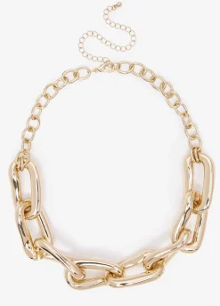 Gold Tone Chain Link Necklace