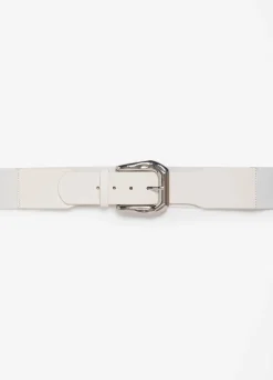 Hammered Buckle Stretch Belt
