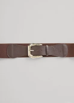 Hammered Silver Buckle Belt
