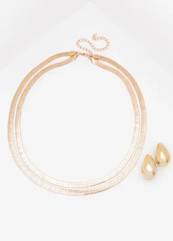 Herringbone Necklace Set