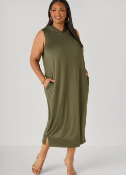 Hooded Maxi Cocoon Dress