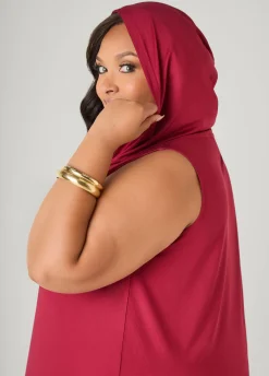Hooded Maxi Cocoon Dress