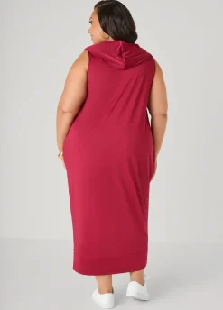 Hooded Maxi Cocoon Dress