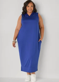 Hooded Maxi Cocoon Dress