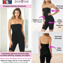 InstantFigure Bandeau Shapewear Bodyshorts