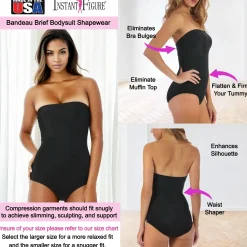 InstantFigure Bandeau Shapewear Bodysuit